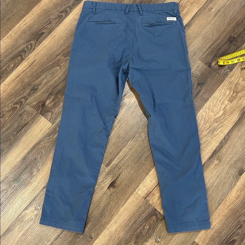 Ben Sherman The Original Slim Fit Pant 98% Cotton Color Blue Size 34 X 32 - Picture 7 of 12